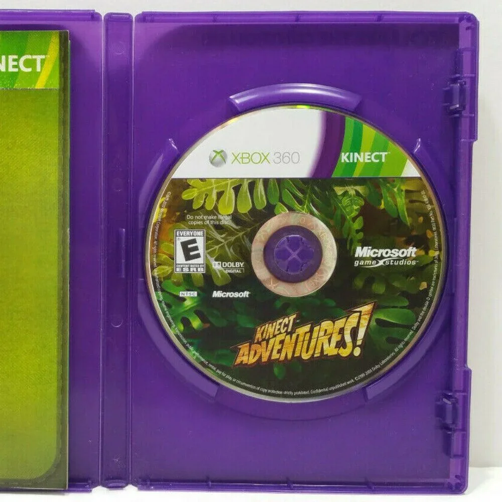 Kinect Adventures (Microsoft Xbox 360, 2010) Video Game 5034E1M